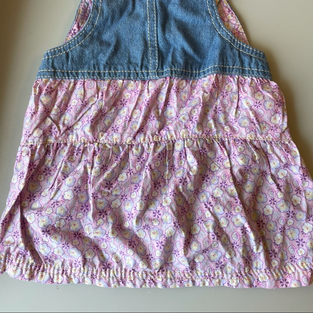 Disney Vintage Baby Aristocat Embroidered Marie Rainbow Flower Button 6-9 Dress - Picture 7 of 11